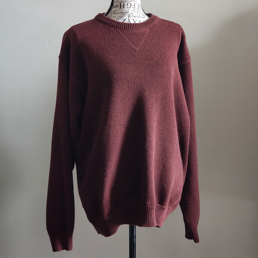 Croft & Barrow Men's Maroon Crewneck Sweater